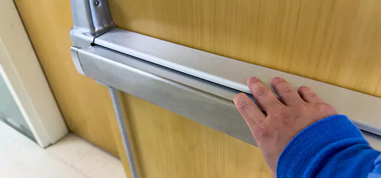 Installing a Push Bar on a Door Enid